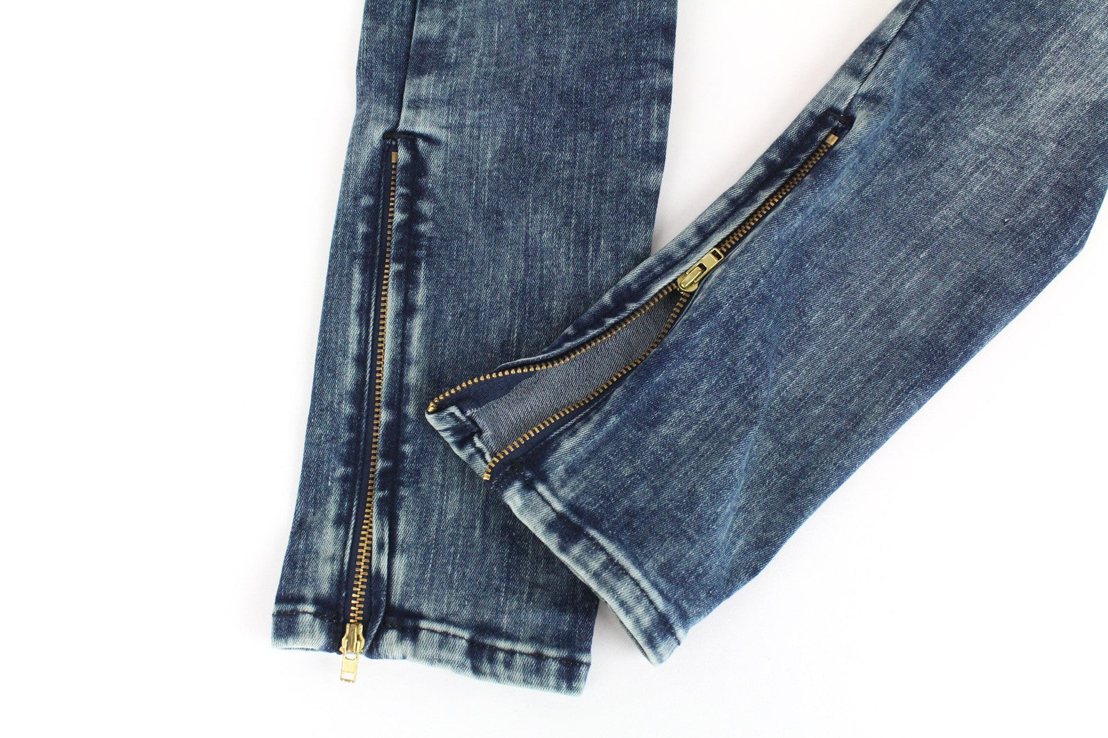 DIESEL Slandy-Zip 069GW Women Jeans W25/L32 Mid Blue Stretch Super Skinny Fit