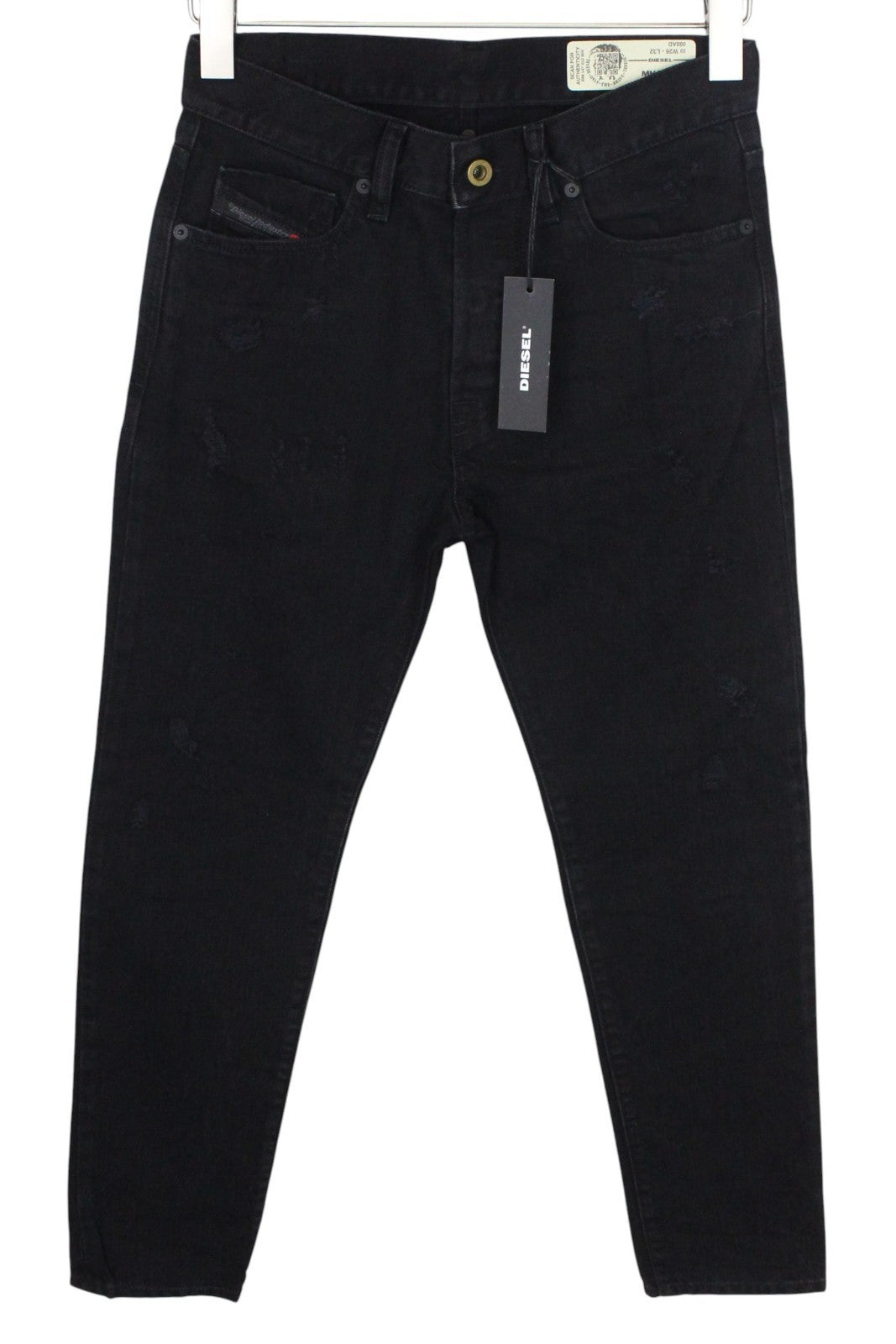 DIESEL Mharky 088AD Men Jeans W26/L32 Black Non-Stretch Slim Skinny Fit Boys