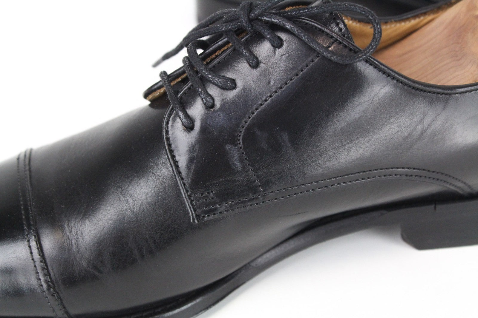 SUITSUPPLY Men Formal Shoes EU39.5 Black Calf Leather Classic Blake-Stitched