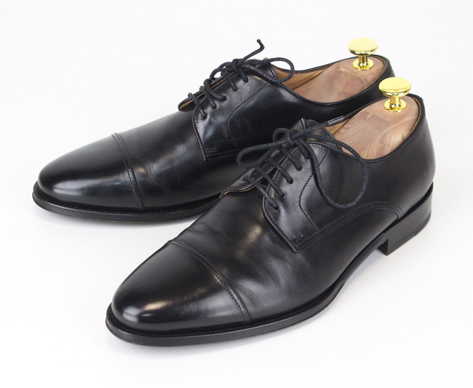 SUITSUPPLY Men Formal Shoes EU39.5 Black Calf Leather Classic Blake-Stitched