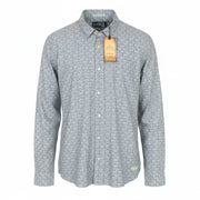SCOTCH & SODA Men Shirt 2XL Pure Cotton Marine Blue Seashell Print Nautical