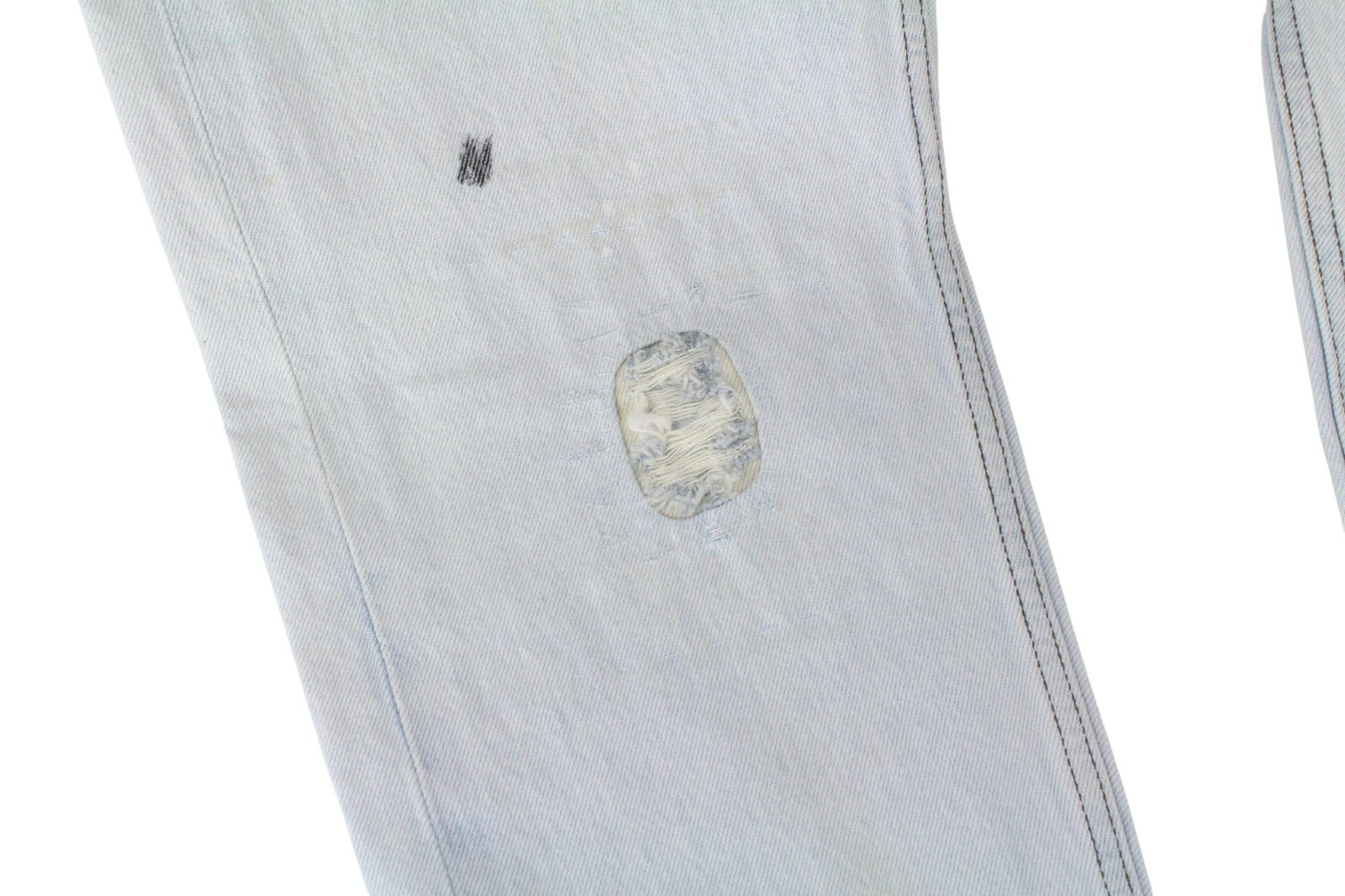 SCOTCH & SODA Dean Men Jeans W32/L32 Blue Stretch Distressed Loose Taper Fit