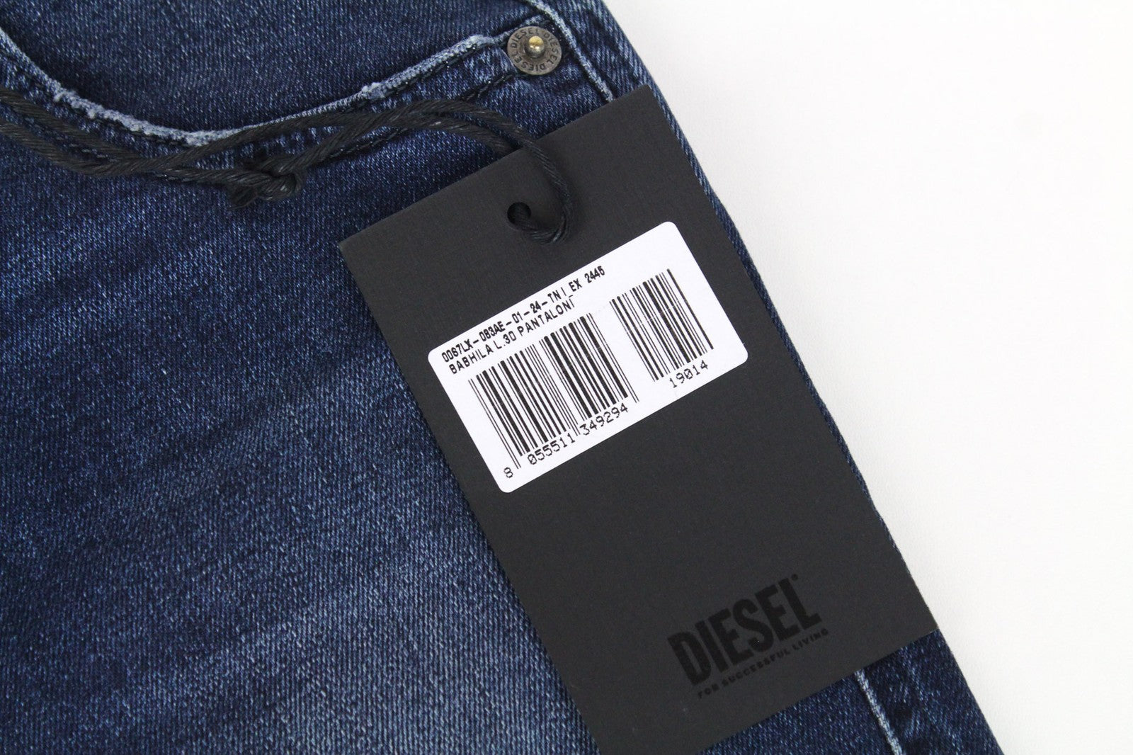 DIESEL Babhila 083AE Women Jeans W24/L30 Blue Stretch Slim Skinny Girls Buttoned
