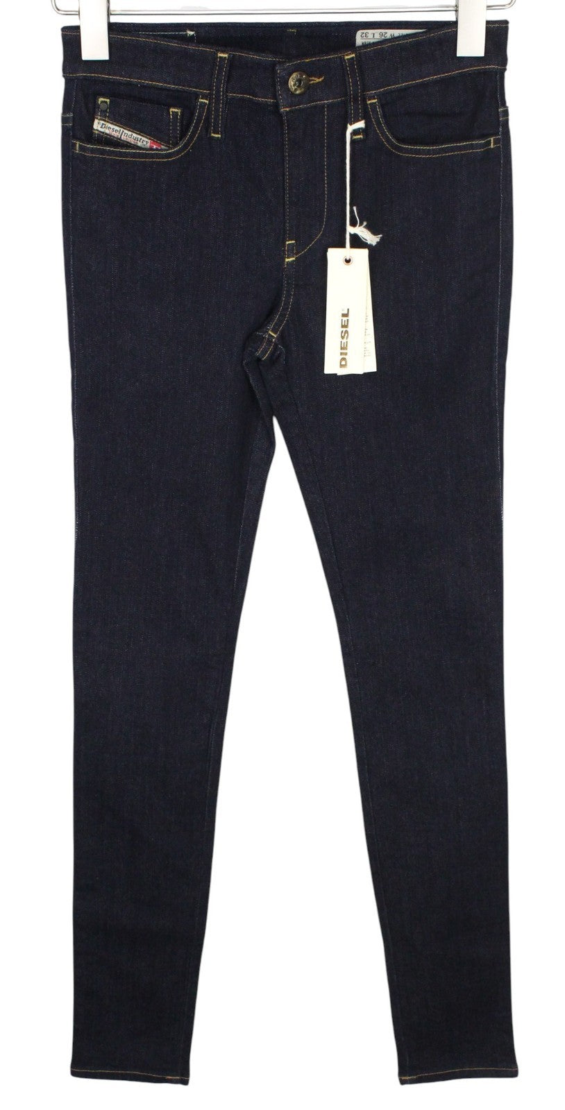 DIESEL Skinzee 0813C Women Jeans W26/L32 Blue Stretch Super Slim Skinny Fit