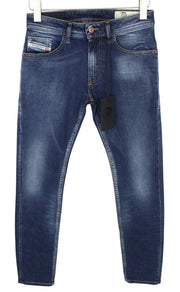 DIESEL Thommer 083AD Men Jeans W26/L32 Dark Blue Stretch Slim Skinny Boy Zip-Fly