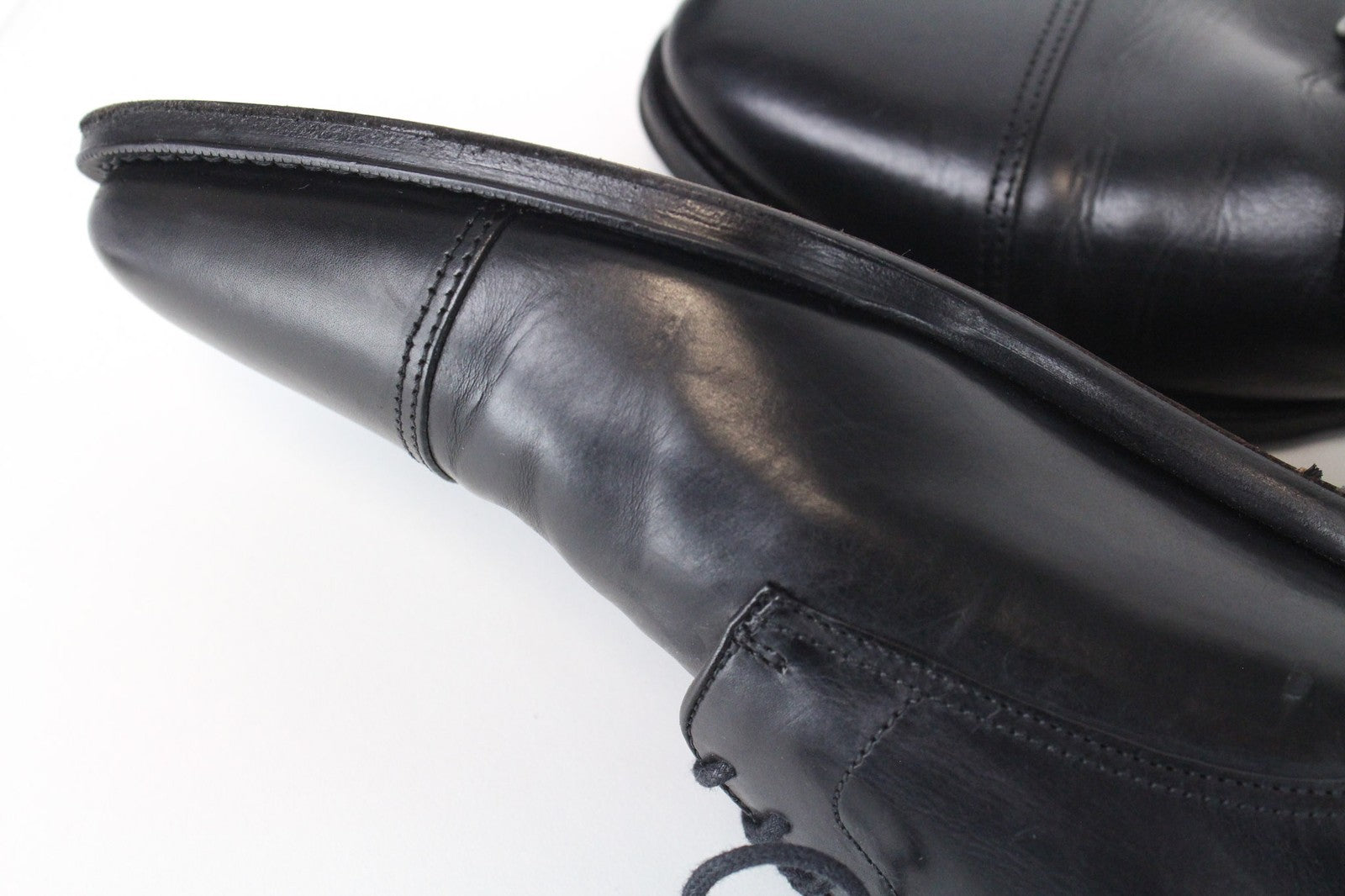 SUITSUPPLY Men Formal Shoes EU39 Blake-Stitched Derby Black Calf Leather Lace-Up