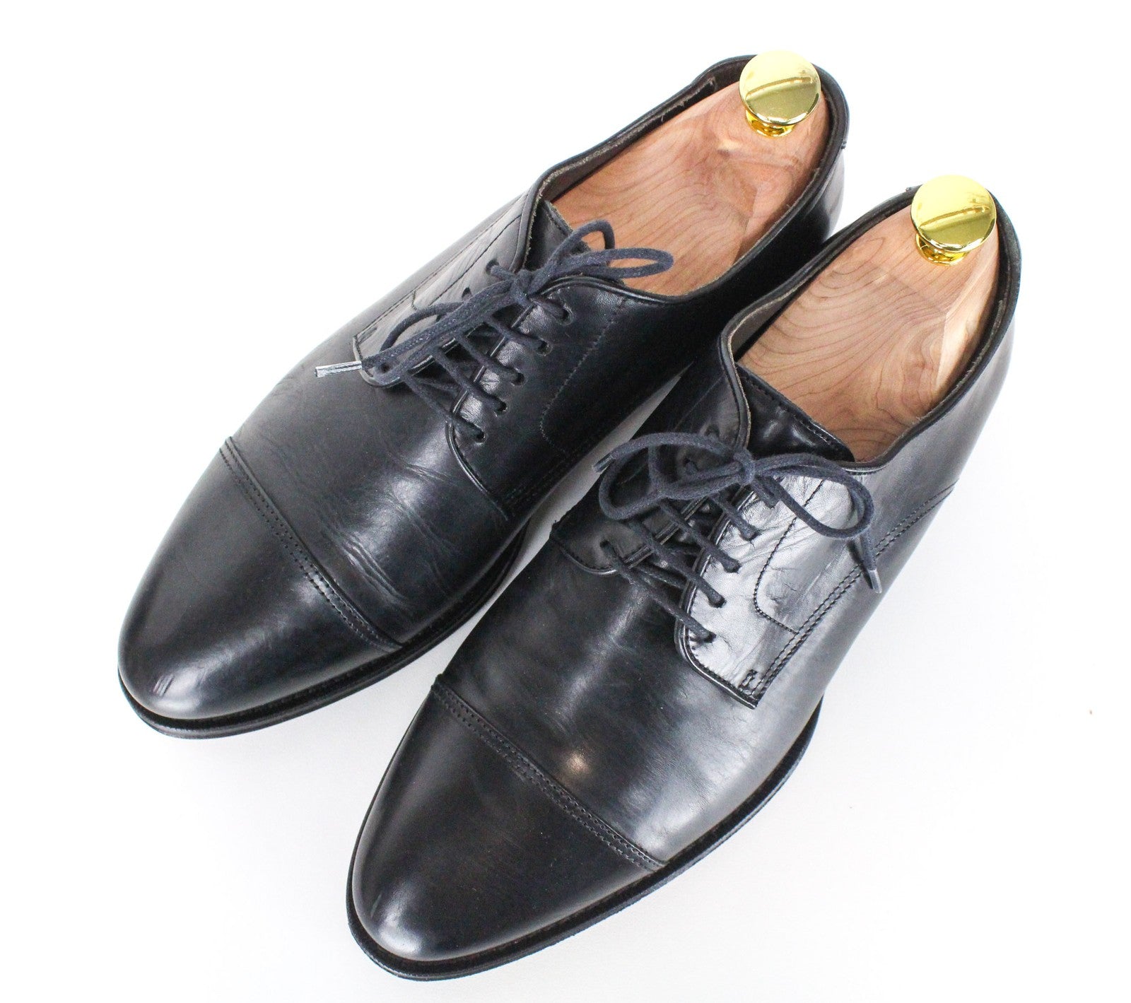 SUITSUPPLY Men Formal Shoes EU39 Blake-Stitched Derby Black Calf Leather Lace-Up