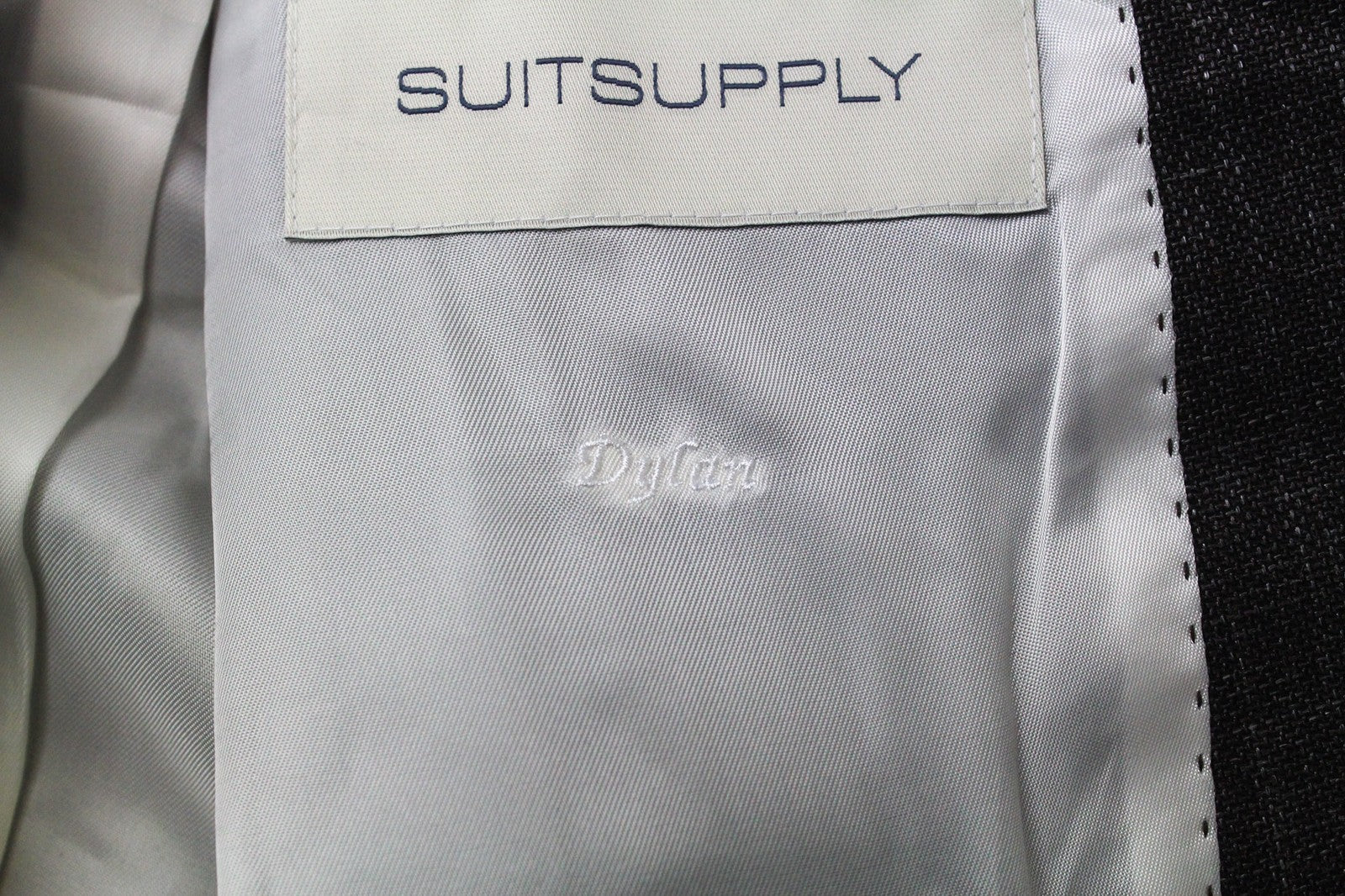 SUITSUPPLY La Spalla Men Suit UK30R Classic Lined Wool Silk Linen Brown 2 Piece