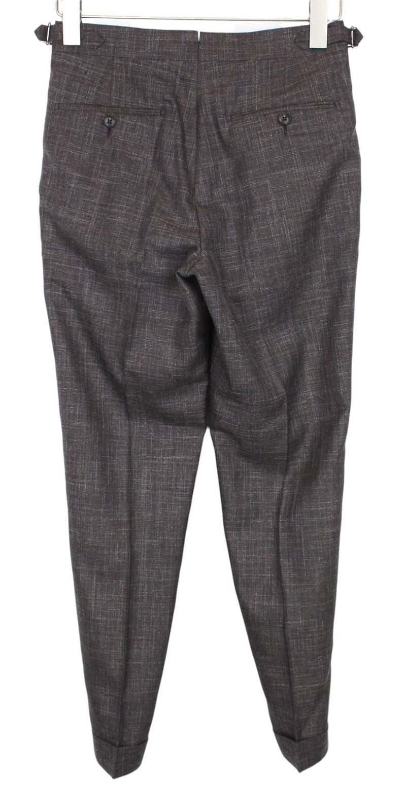 SUITSUPPLY La Spalla Men Suit UK30R Classic Lined Wool Silk Linen Brown 2 Piece