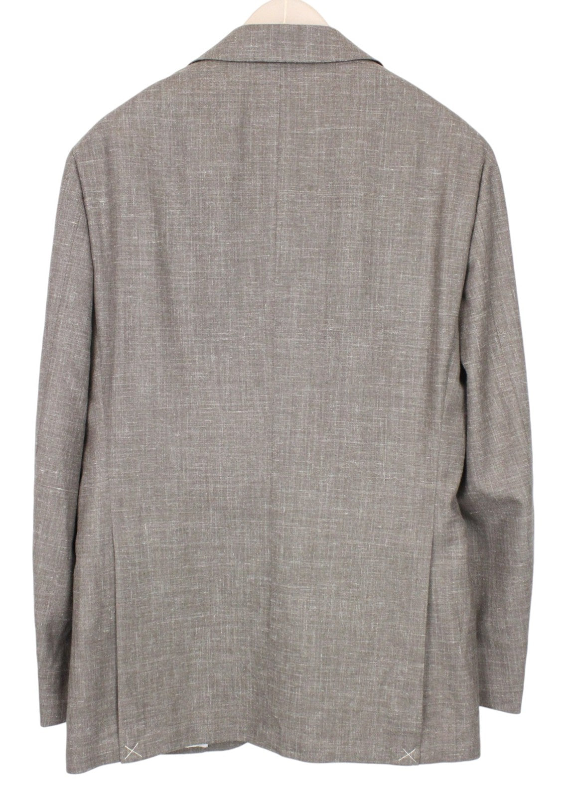 SUITSUPPLY La Spalla Men Suit UK44L Single-Breasted Wool Silk Linen Brown 2Piece