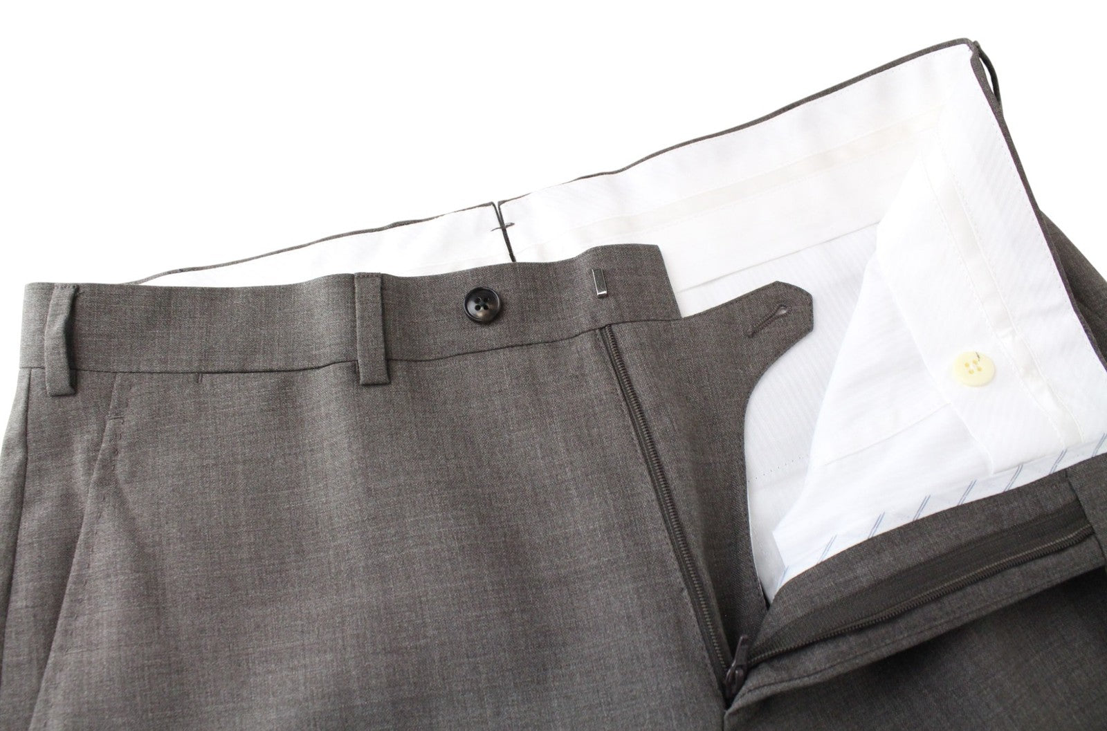 SUITSUPPLY La Spalla Men Suit UK40L Single-Breasted Pure Wool Brown 2 Piece