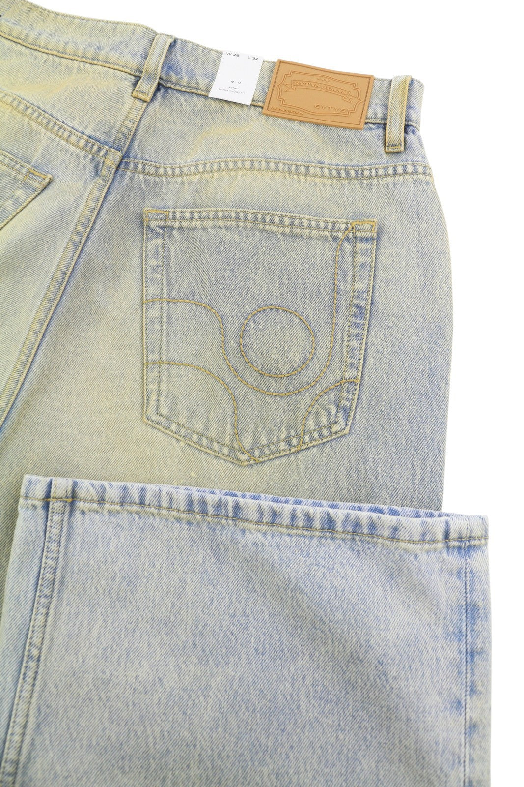 EYTYS Echo Bronze Ultra Baggy Women Jeans W26/L32 Blue Used Aged RRP370