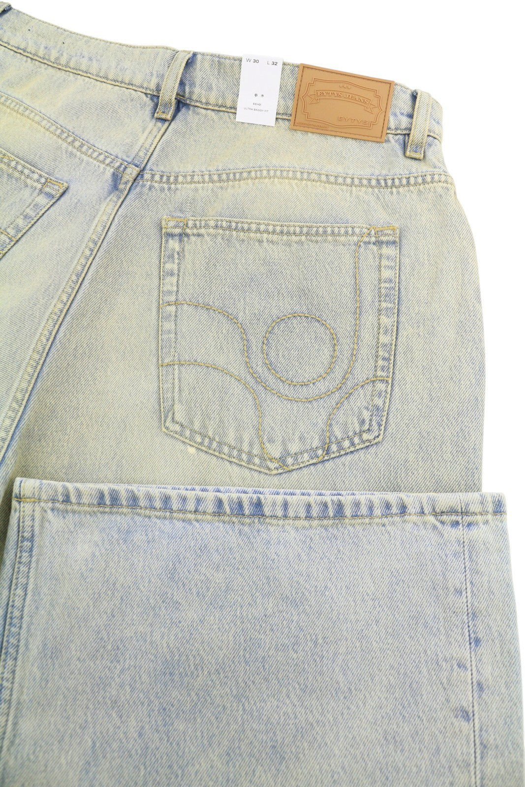 EYTYS Echo Bronze Ultra Baggy Women Jeans W30/L32 Worn Men Unisex RRP370