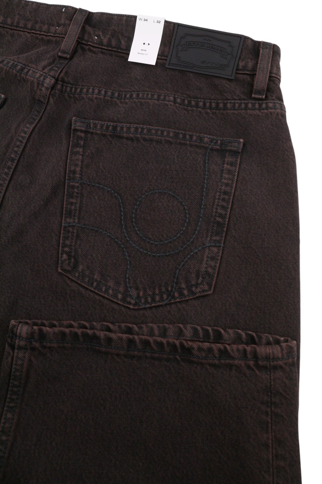 EYTYS Benz Sepia Baggy Fit Women Jeans W34/L32 Brown Used Unisex RRP370