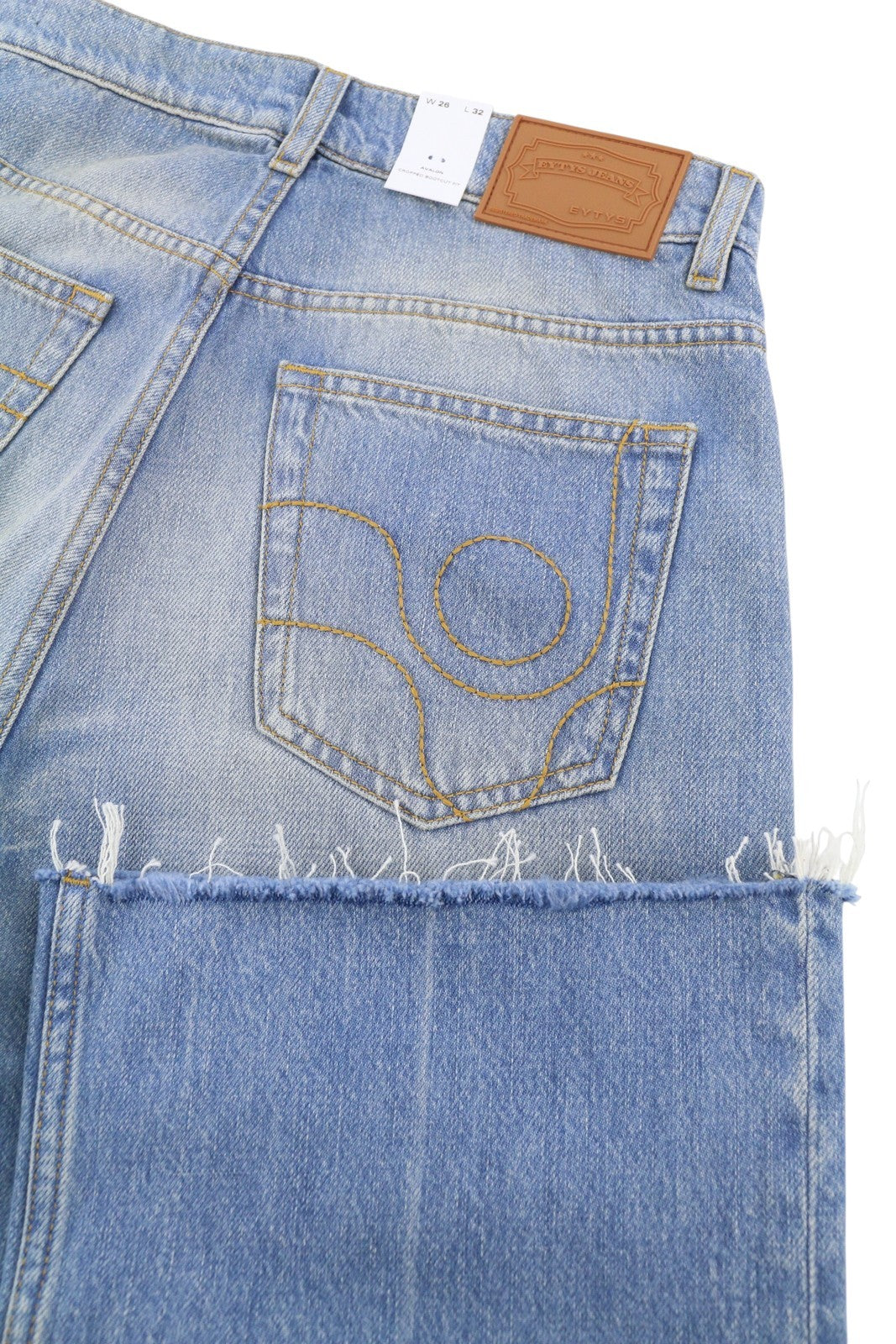 EYTYS Avalon Torn Indigo Cropped Bootcut Fit Women Jeans W26/L32 Indigo RRP370
