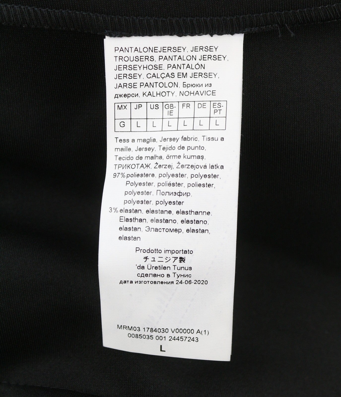 MARINA RINALDI Women Trousers L Black Stripe Elastic Waist Slim Fit