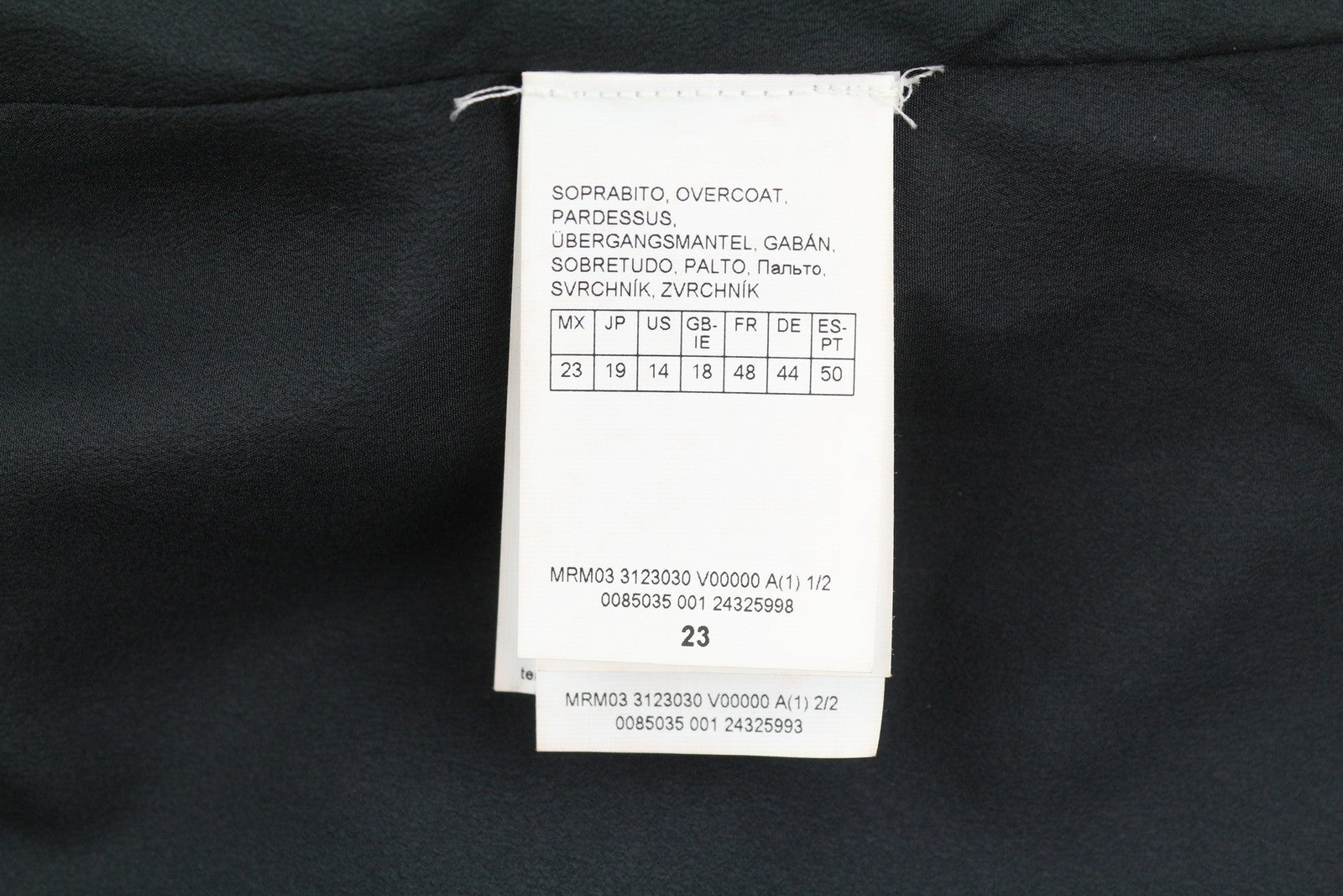 MARINA RINALDI Women Coat EU48 Black Glitter Shiny Embroidered Pattern Mid