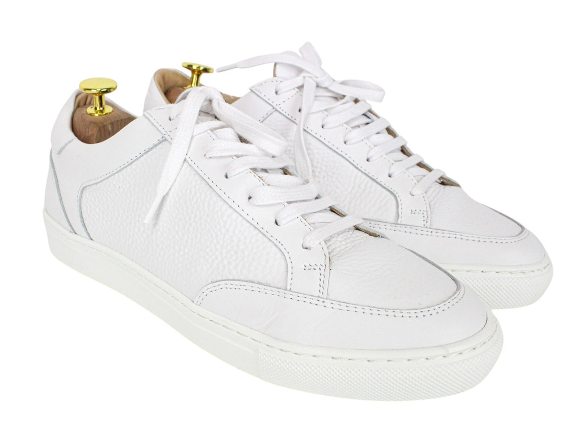 White Leather Trainers
