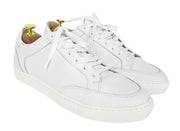 SUITSUPPLY Men Trainers EU40 Boys White Grained Leather Unisex Casual Sneakers