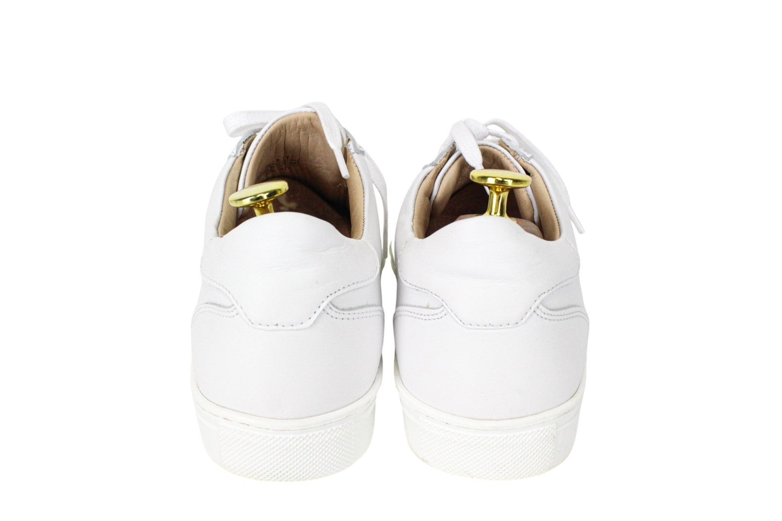 SUITSUPPLY Men Trainers EU40 Boys White Grained Leather Unisex Casual Sneakers