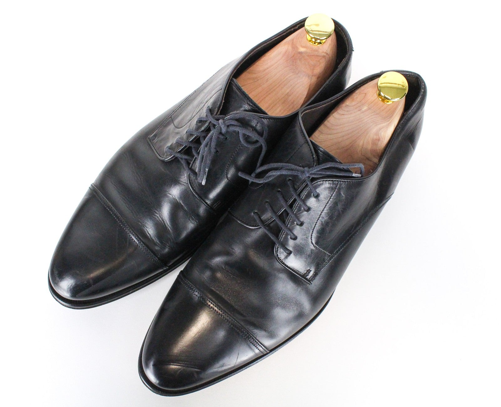 SUITSUPPLY Men Formal Shoes EU43.5 Black Formal Blake-Stitched Leather Derby