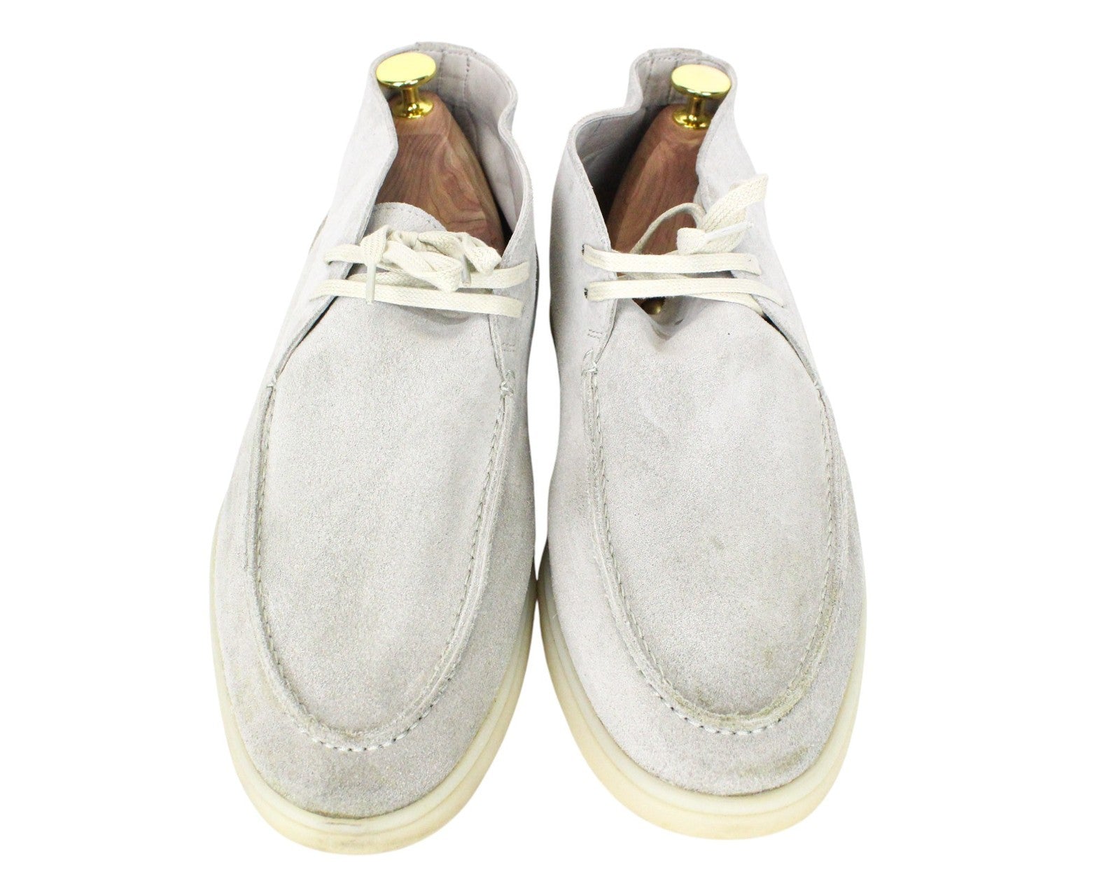 SUITSUPPLY Men Casual Shoes EU43 Beige High-Top Double-Faced Suede Leather