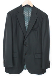 SUITSUPPLY La Spalla Men Blazer UK48R Dark Green Pure Wool Single-Breasted