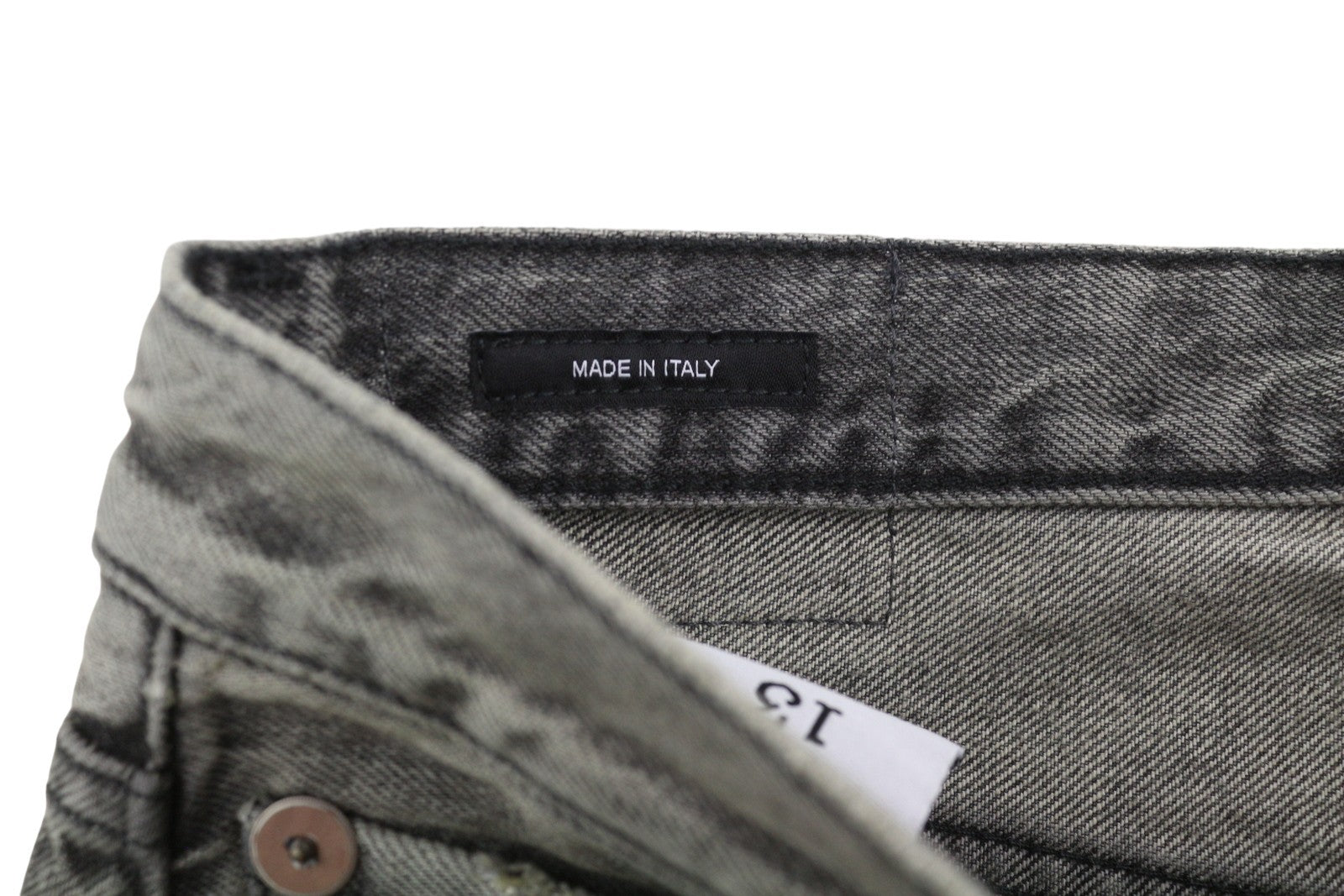 R13 D'Arcy Loose Women Jeans 25 Leyton Black Washed Distressed PF26