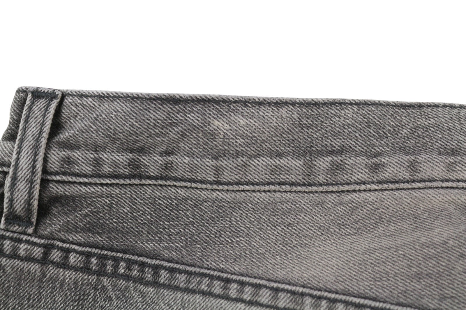 R13 D'Arcy Loose Men Jeans 33 Polaris Black Whisker Distress PS26 RRP895