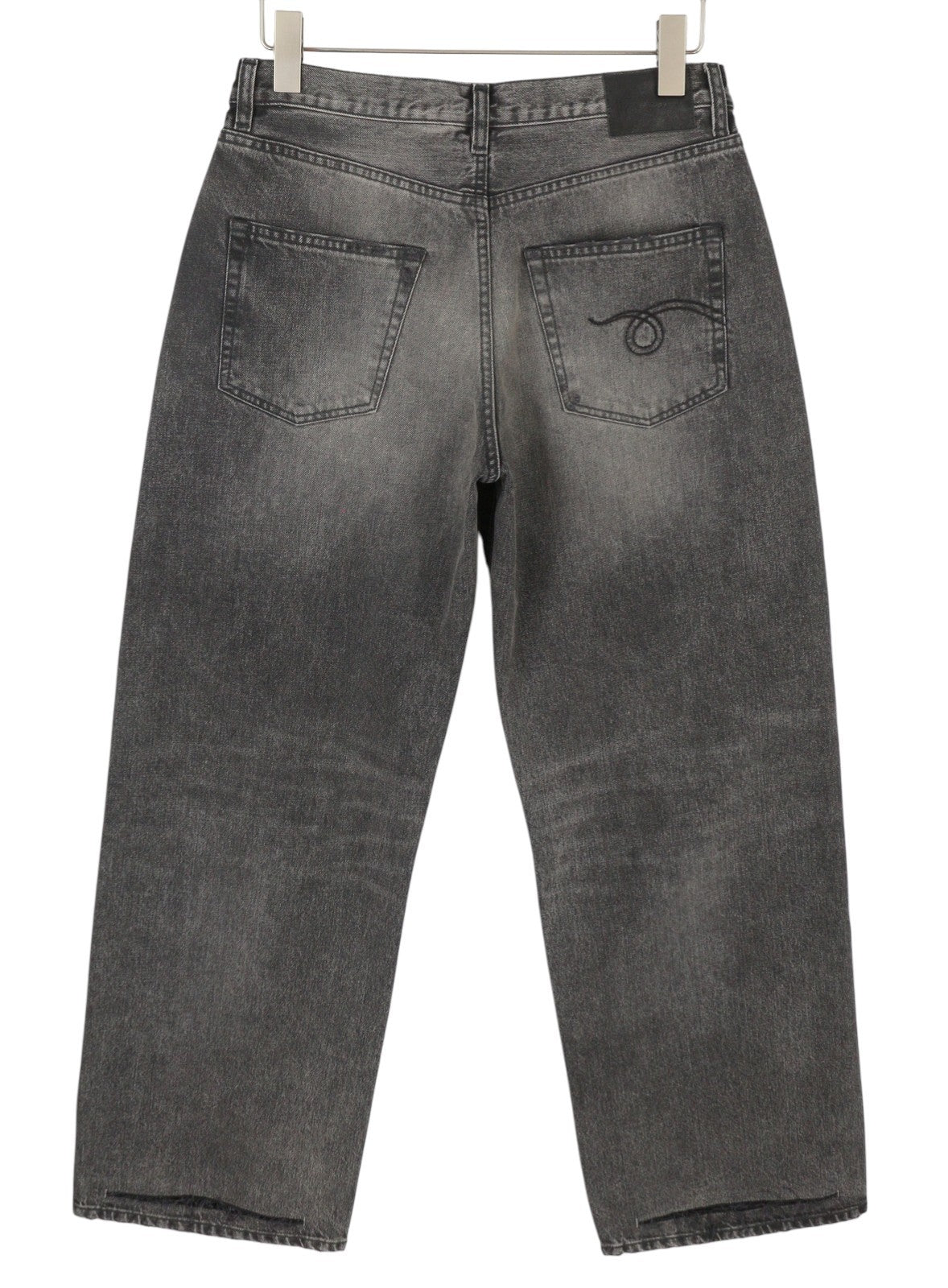 R13 D'Arcy Loose Men Jeans 30 Polaris Black Whisker Fade PS26 RRP895