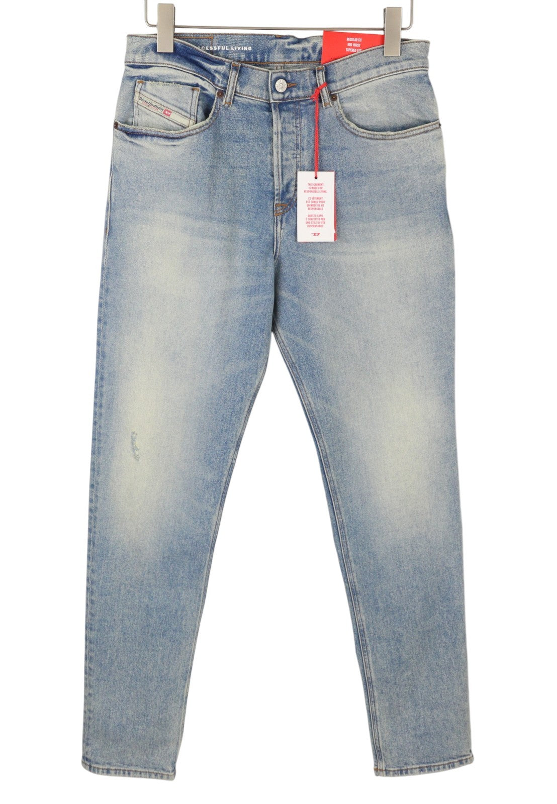 DIESEL 2005 D-Fining 09E86 Men Jeans W30/L34 Blue Fade Regular Tapered
