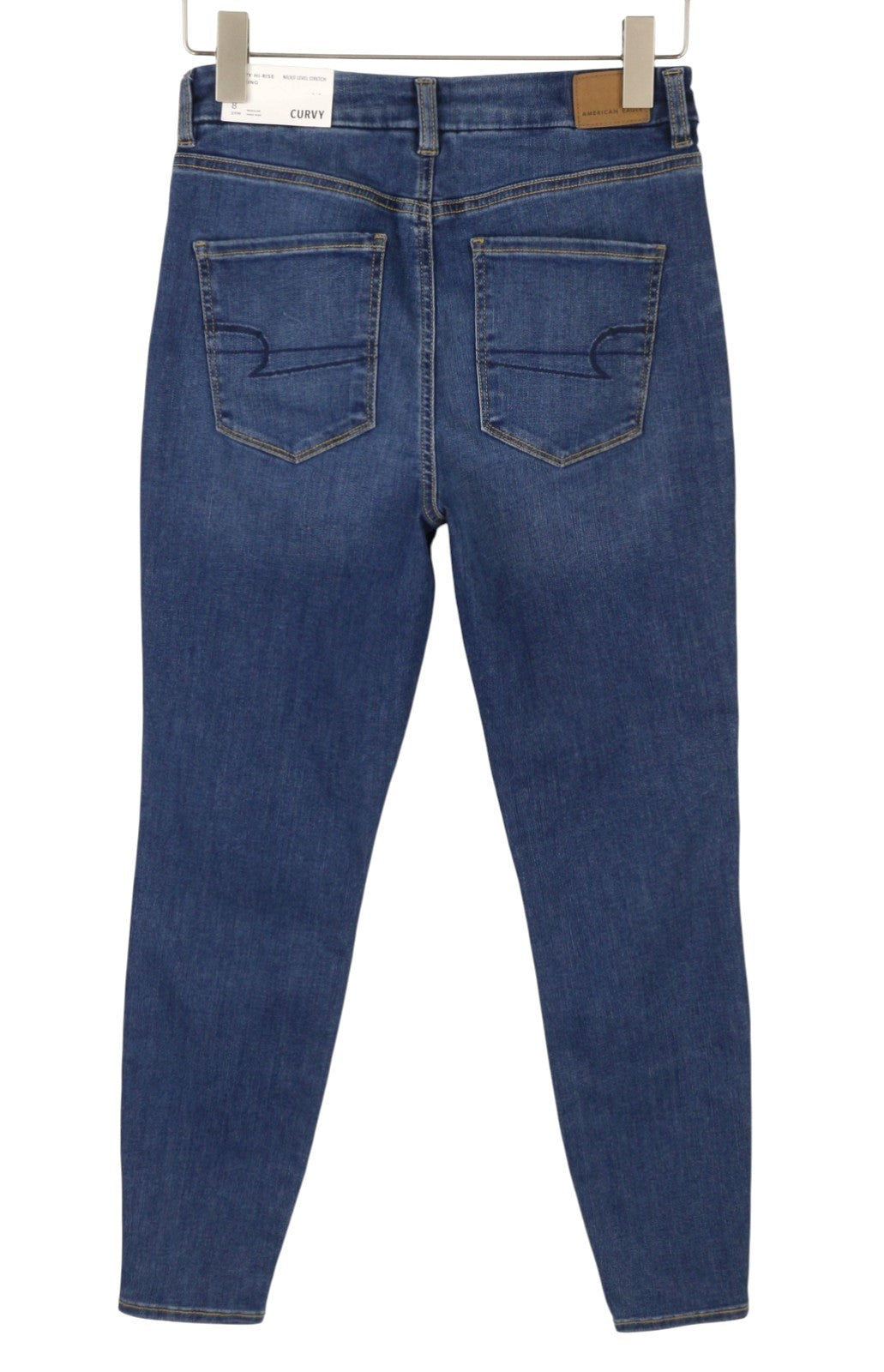 AMERICAN EAGLE OUTFITTERS Curvy Hi-Rise Jegging Women Jeans W29 Bright Blue
