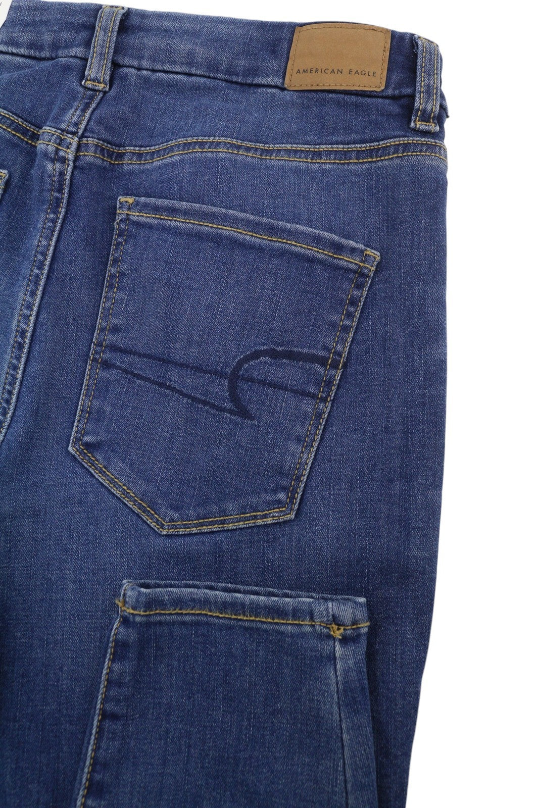 AMERICAN EAGLE OUTFITTERS Curvy Hi-Rise Jegging Women Jeans W29 Bright Blue