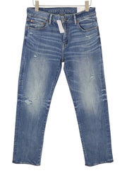 AMERICAN EAGLE OUTFITTERS Airflex+ Men Jeans W32/L34 Destroy Bootcut Blue