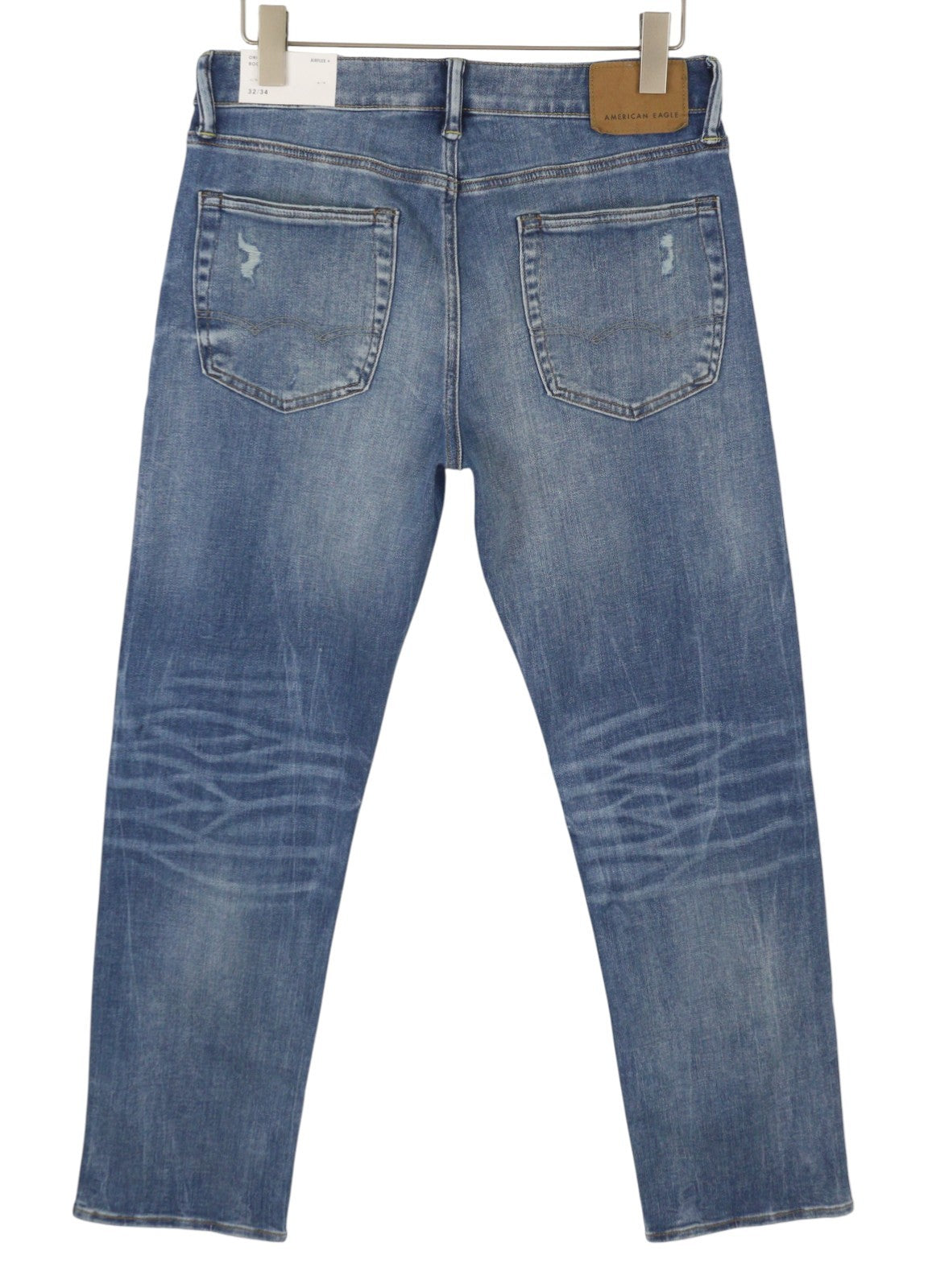 AMERICAN EAGLE OUTFITTERS Airflex+ Men Jeans W32/L34 Destroy Bootcut Blue