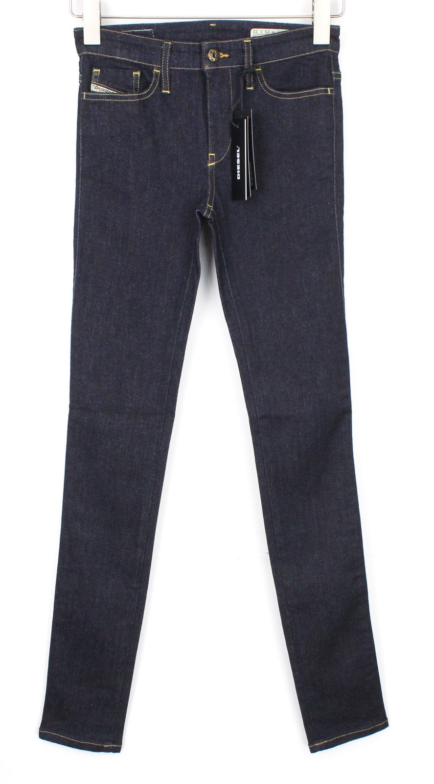 DIESEL Skinzee 0813C Women Jeans W25/L32 Blue Stretch Super Slim Skinny Fit
