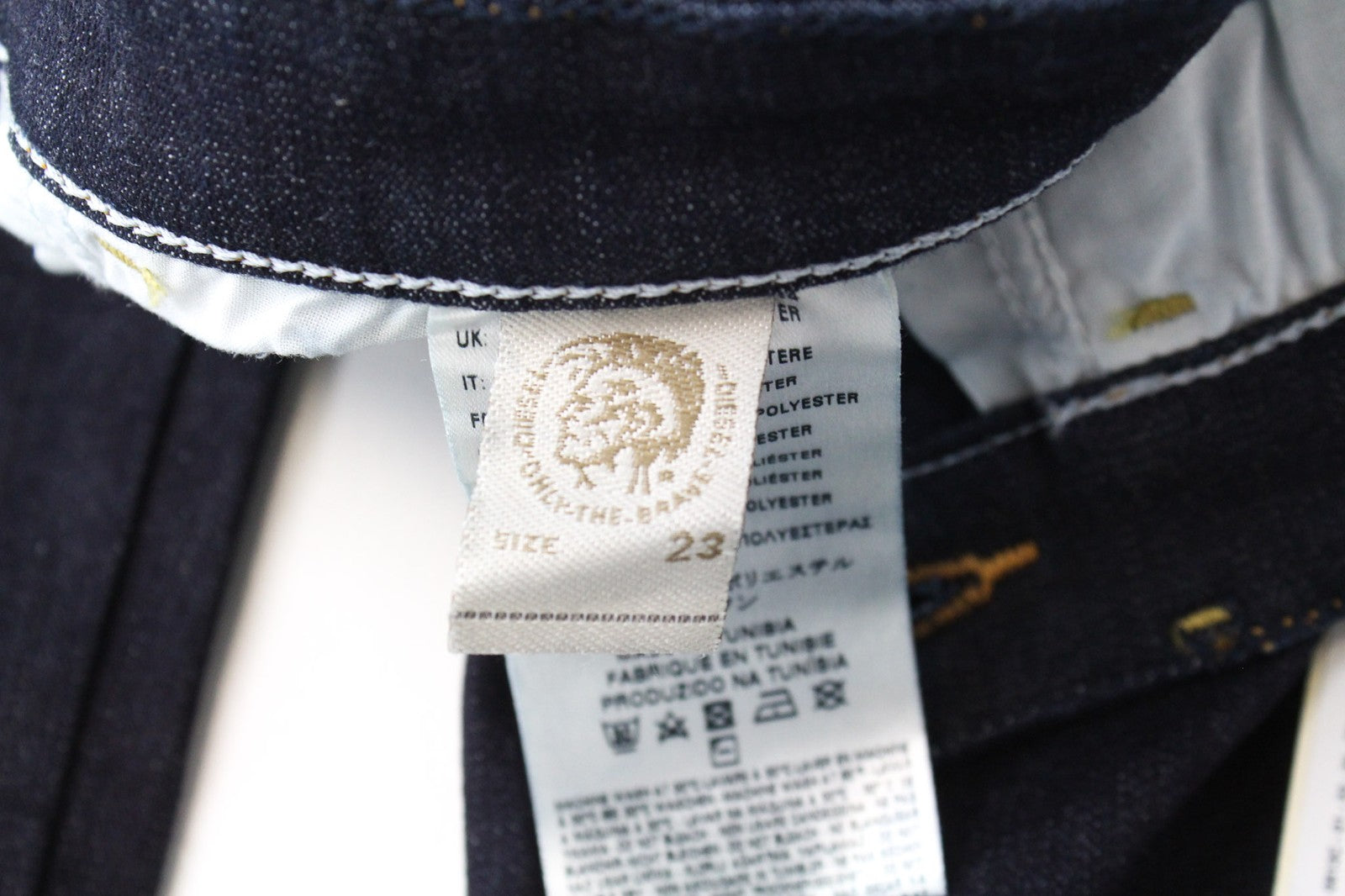 DIESEL Skinzee 0813C Women Jeans W23/L32 Blue Stretch Super Slim Skinny Girls