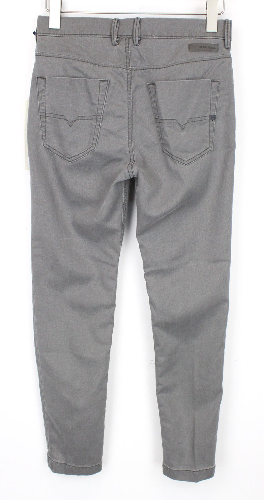 DIESEL Slim-Chino-M-NE 0685E Men Trousers W28 Jogg Sweat Grey Stretch Slim Fit