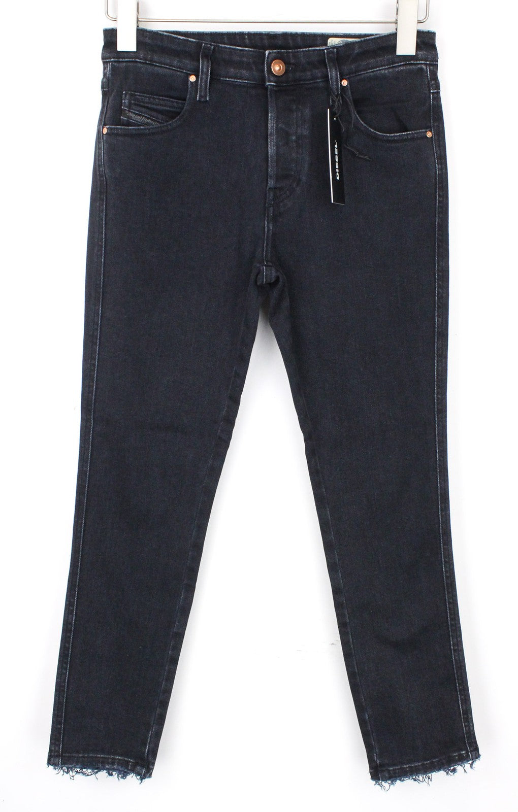 DIESEL Babhila 084NX Women Jeans W26/L30 Slim-Skinny Dark Blue Cotton Stretch