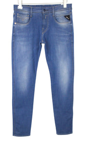 REPLAY Anbass Men Jeans W29/L32 Slim Fit Wash Cotton Stretch Blue 5-Pocket