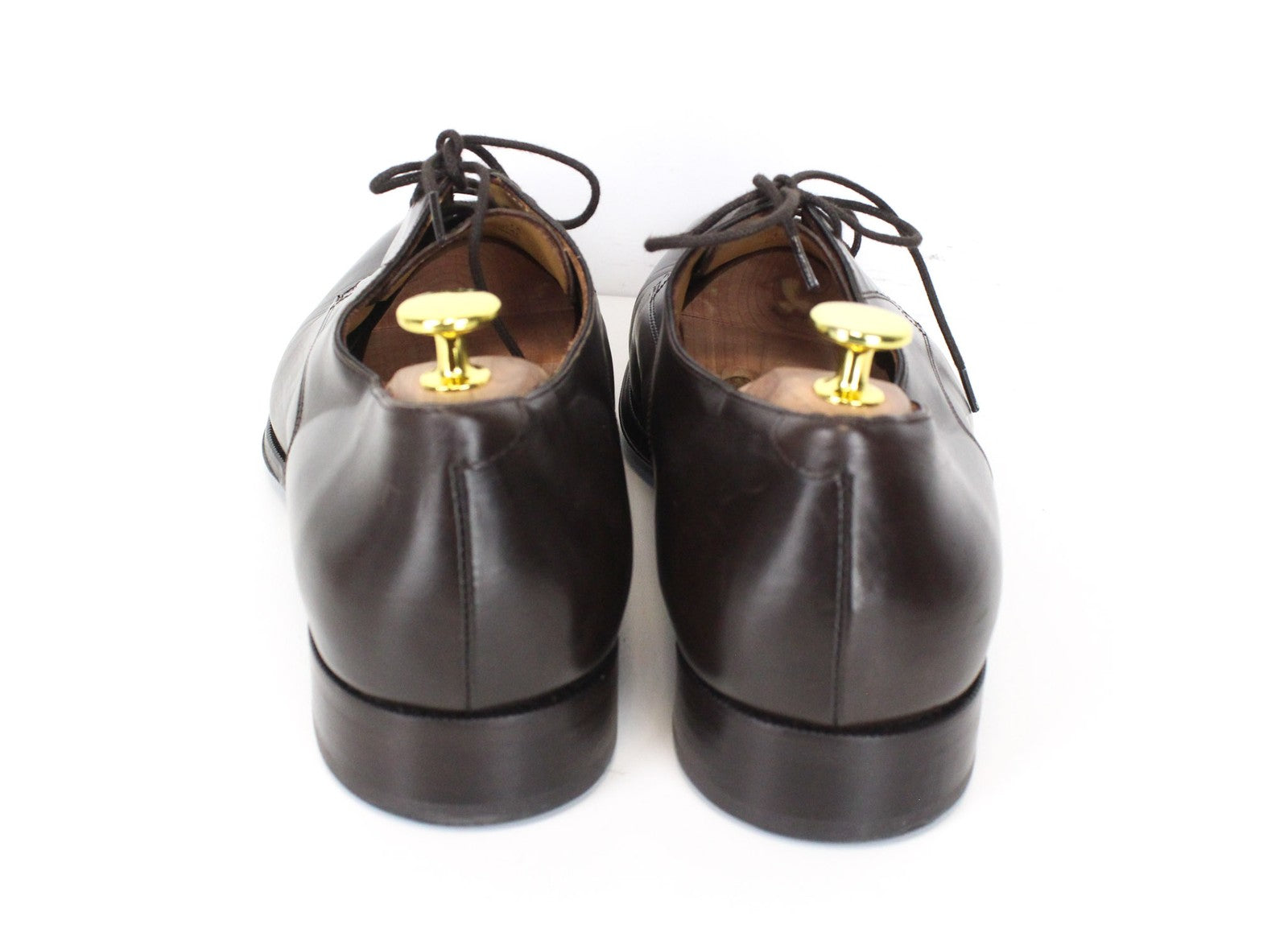 SUITSUPPLY Men Formal Shoes EU44 Brown Genuine Leather Laced Low-Top Classic