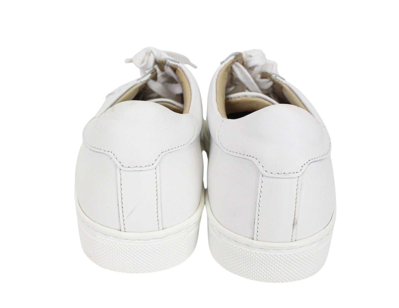 SUITSUPPLY Men Trainers EU37 White Girls Boys Unisex Leather Low-Top Sneakers