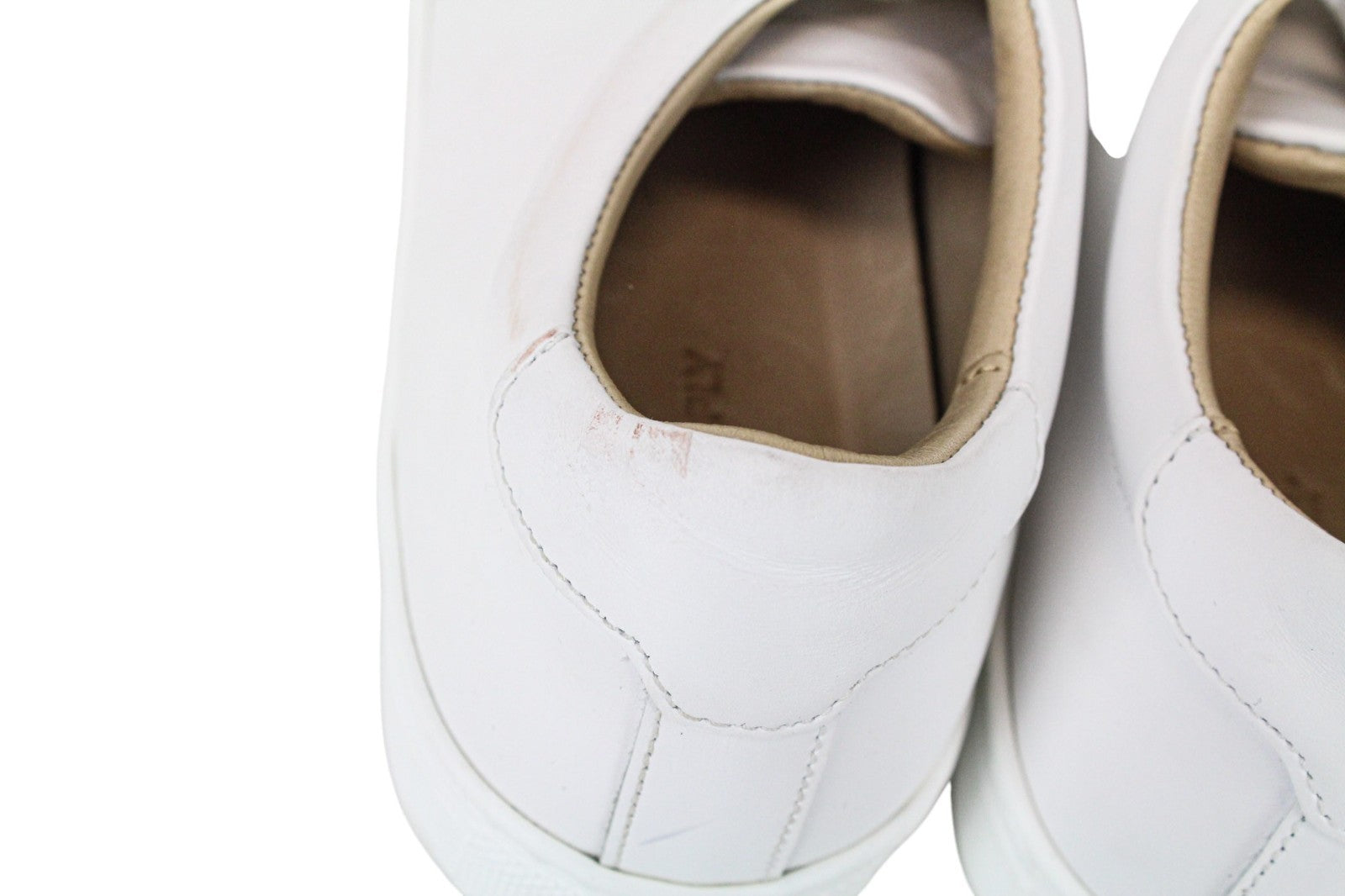 SUITSUPPLY Men Trainers EU37 White Girls Boys Unisex Leather Low-Top Sneakers