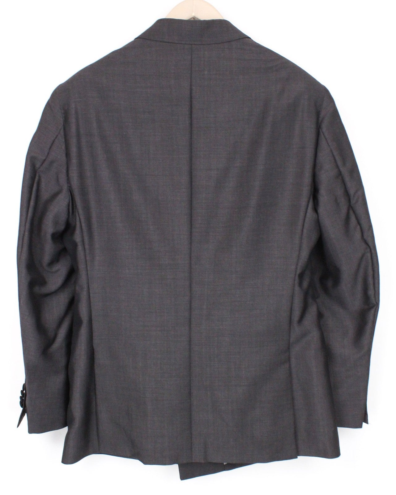 SUITSUPPLY Lazio Men Blazer UK40R Brown Melange Slim Two-Row Wool Mohair Peak