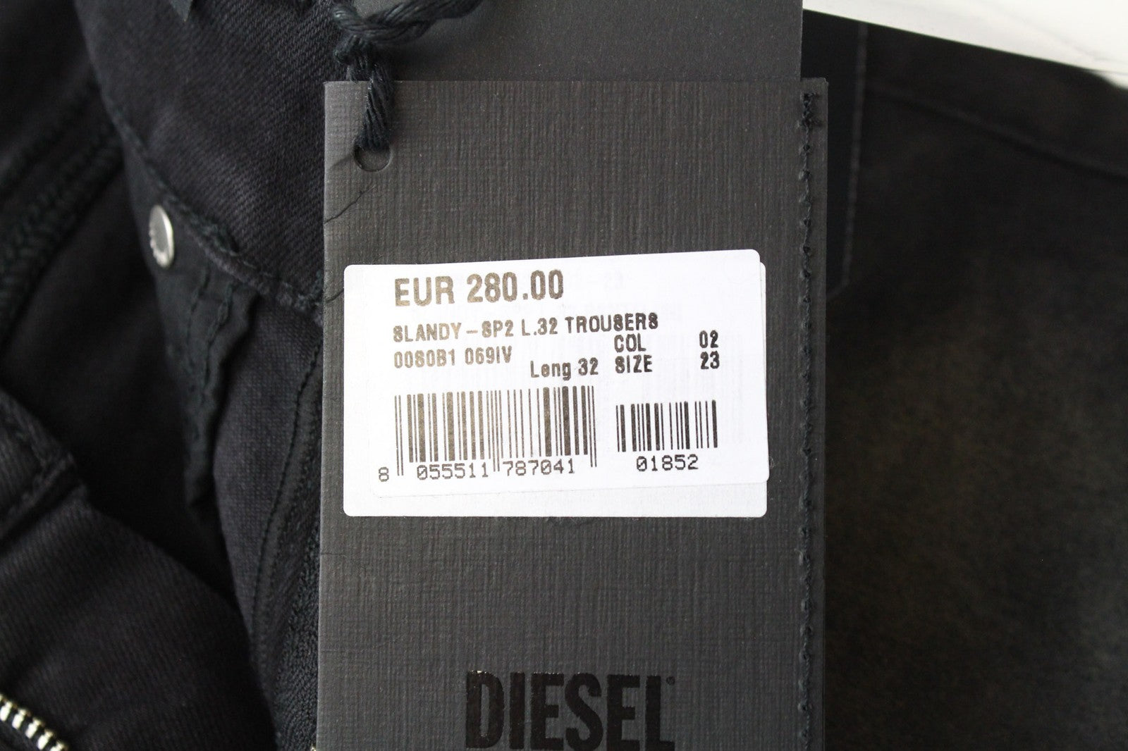 DIESEL Slandy-SP2 069IV Women Jeans W23/L32 Blue Stretch Super Slim Skinny Girls