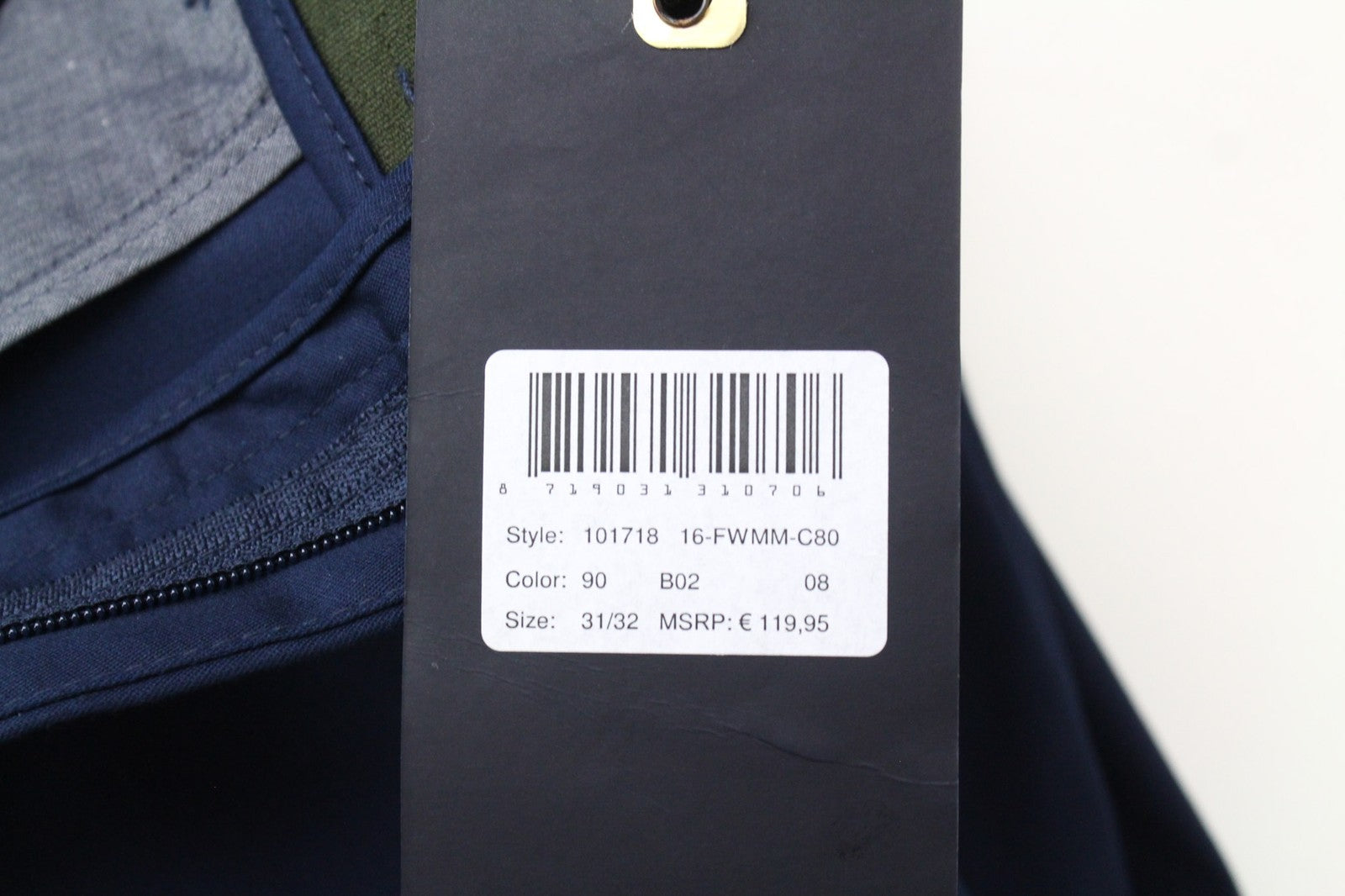 SCOTCH & SODA Mott Men Trousers W31/L32 Marine Blue Chino Classic Super Slim