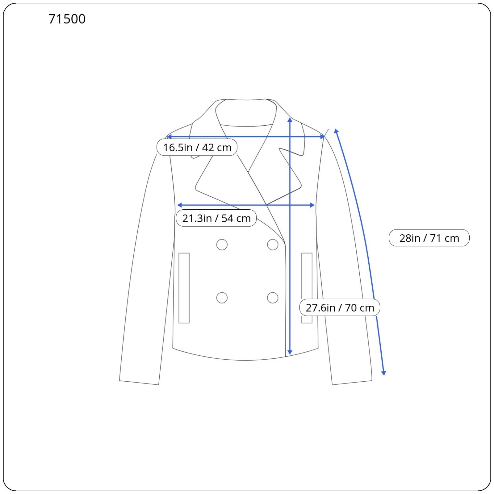 REPLAY Men Coat L Marine Blue Double-Breasted Wool Blend Classic Lined Notch