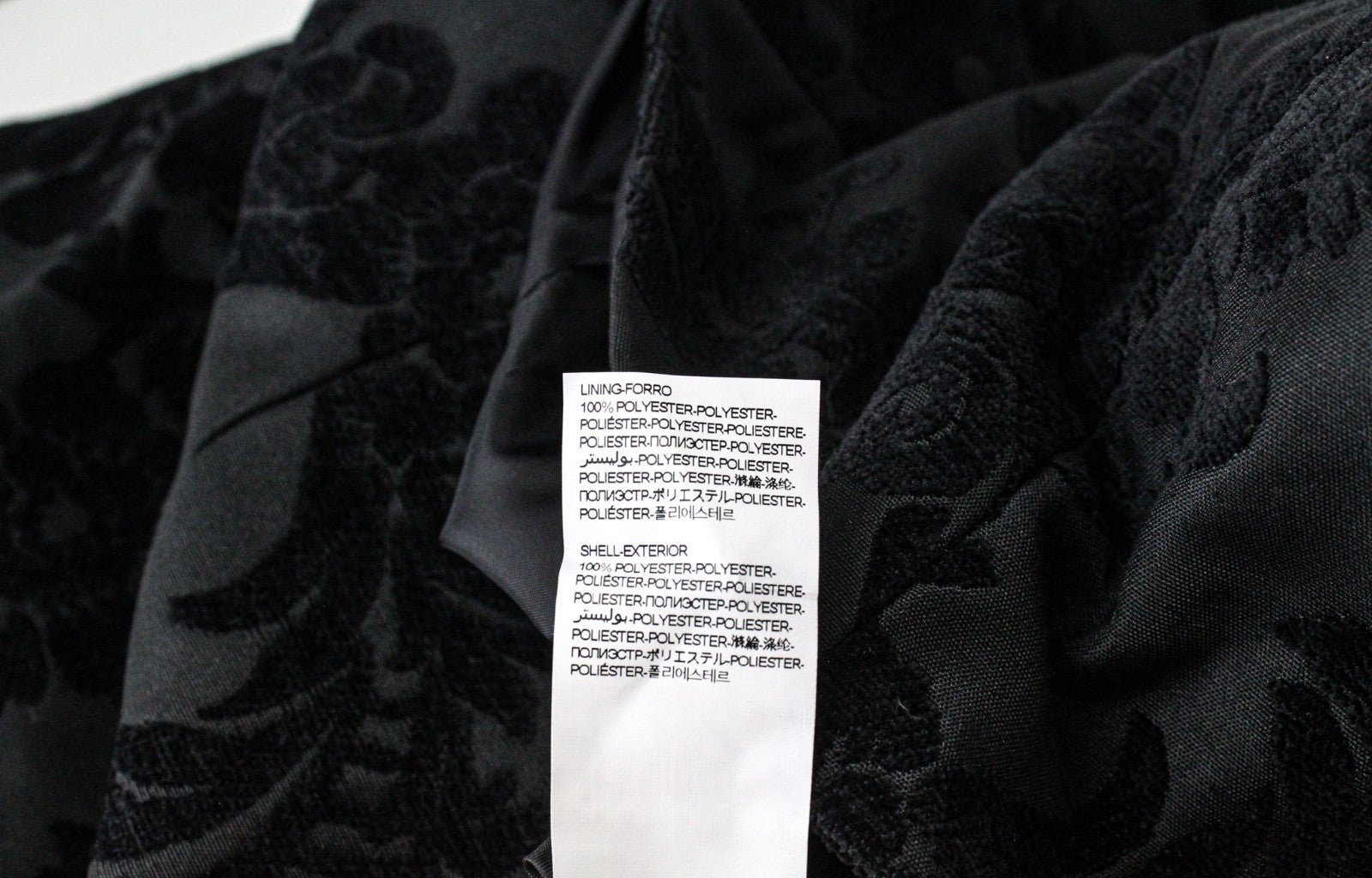 DESIGUAL Dable Women Coat EU38 Black Designer Mid-Length Jacquard Patterned