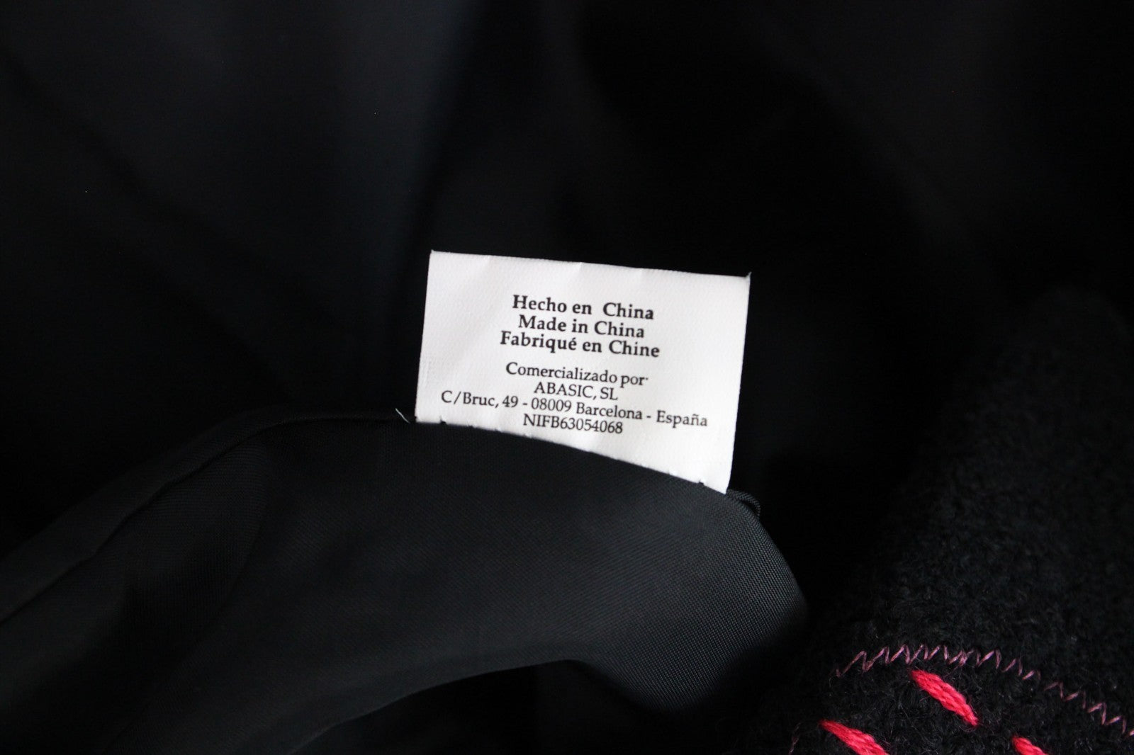 DESIGUAL Women Coat EU34 XS Black Jacquard Embroidery Nature Mid-Length
