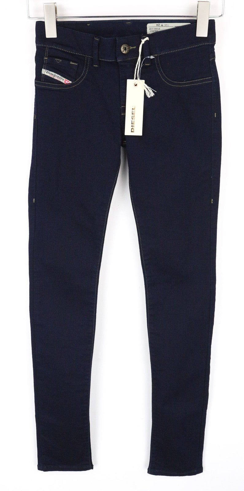DIESEL Livier 0881B Women Jeans W24 Girls Jegging Super Slim Blue Cotton Stretch